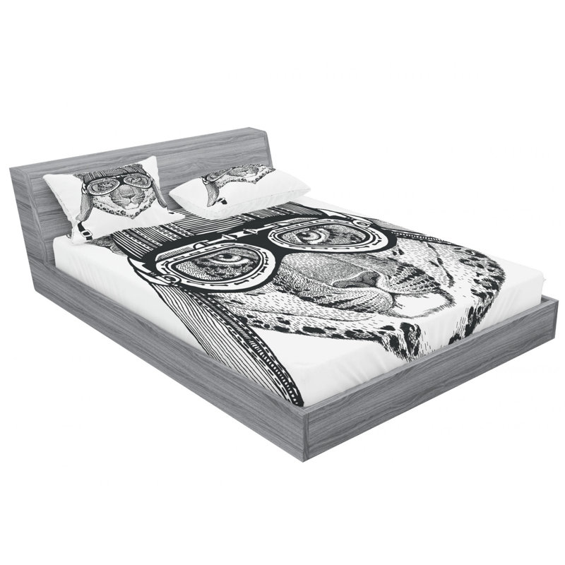 Microfiber Sheet Set, Full/Double Sheet Set with Fitted Sheet