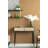 Rattan 2-Drawer Console Table - Black/Rattan