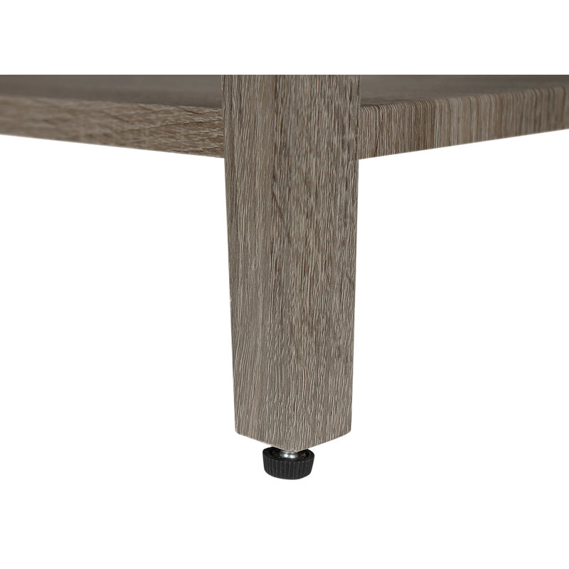 Table de bout à 2 tiroirs, Gris