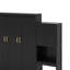 Grand lit escamotable avec bureau, coiffeuse et armoires-347981014