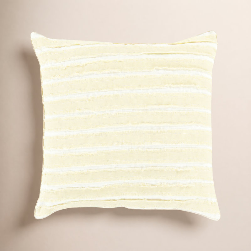 Housse de coussin en lin Lorena, H 22 po x l 22 po x P 4 po, Olive, Polyester