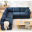 Canapé modulaire en L à 5 places avec revêtement bleu foncé et 5 coussins modulaires-918994021-918994042