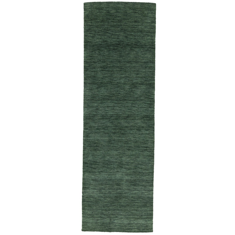 Gainesboro Hand Loomed Gabbeh Rug, 100% Wool, Solid Color, Fade & Stain Resistant, Durable, All Sizes, India-Made.