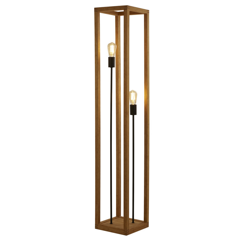 Tieton 140cm Brown Column Floor Lamp