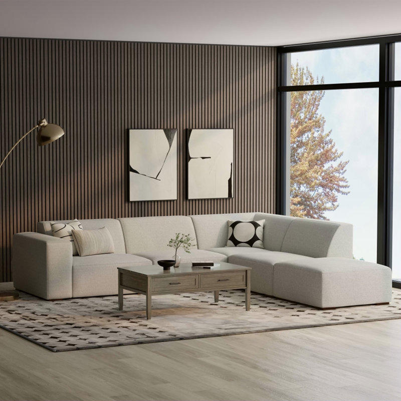 Canapé modulaire avec repose-pieds Rex