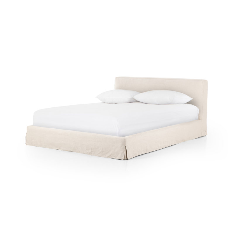 Aidan Upholstered Bed, Queen, Brussels Natural