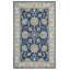 Tapis bleu en laine touffeté à la main Onca-11149518