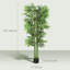 Ensemble de 2 arbres décoratifs en pot 6 pi, vert