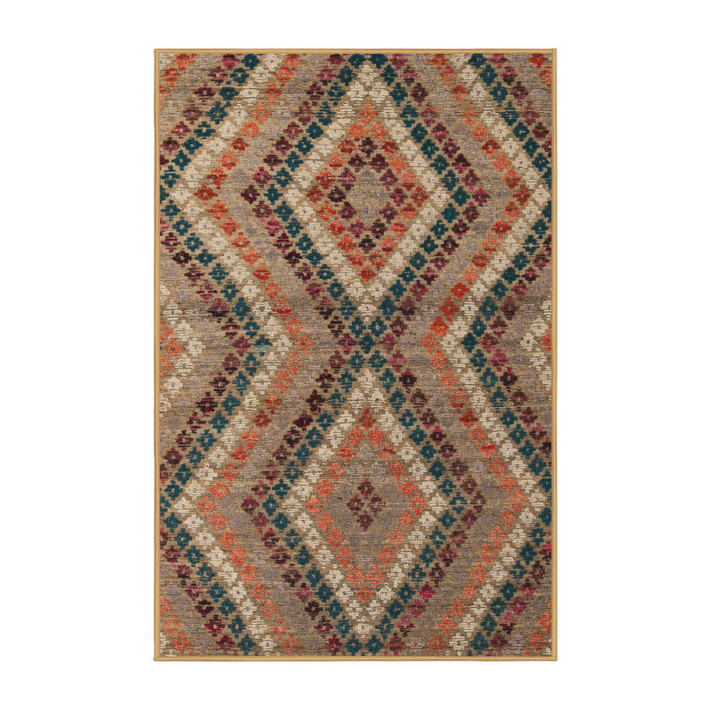 Abstract Indoor Rug, Rectangle 7' x 9'