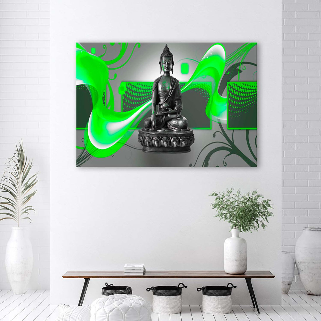 Leinwandbild Buddha Figure - Abstract