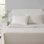 Ensemble de draps en coton percale beige Martha Stewart