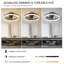 Ventilateur de plafond encastré 17 pouces Modern Crystal Edge-130156633