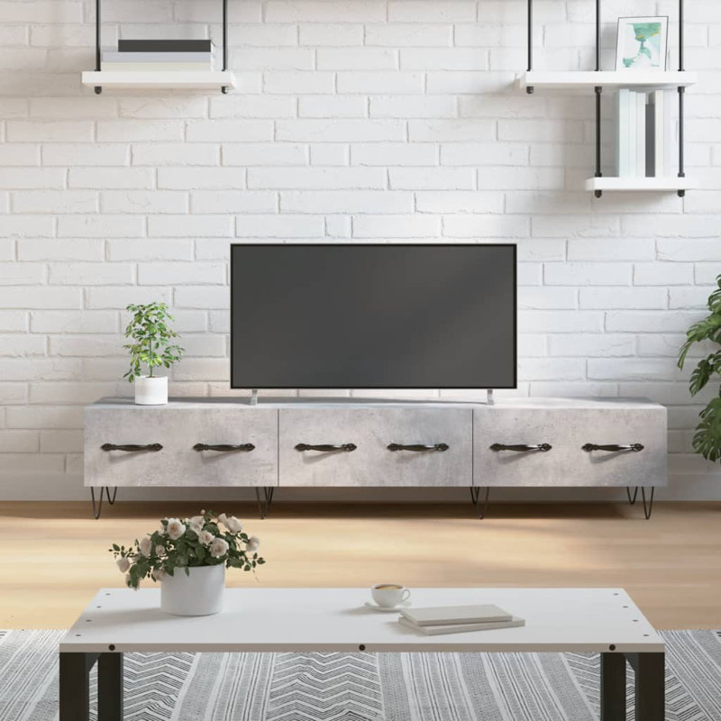 Barrese TV Stand for TVs up to 65", Concrete Grey