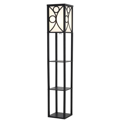 160cm Black Column Floor Lamp