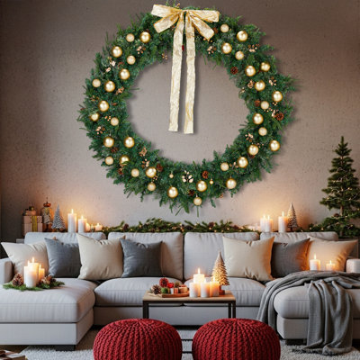 60 " Pre-Lit Wreath
