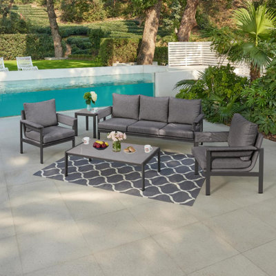 Bindia Wicker 5 - Person Garden Lounge Set with Cushions
