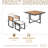9-Pieces Acacia Wood Patio Dining Set-1463278640