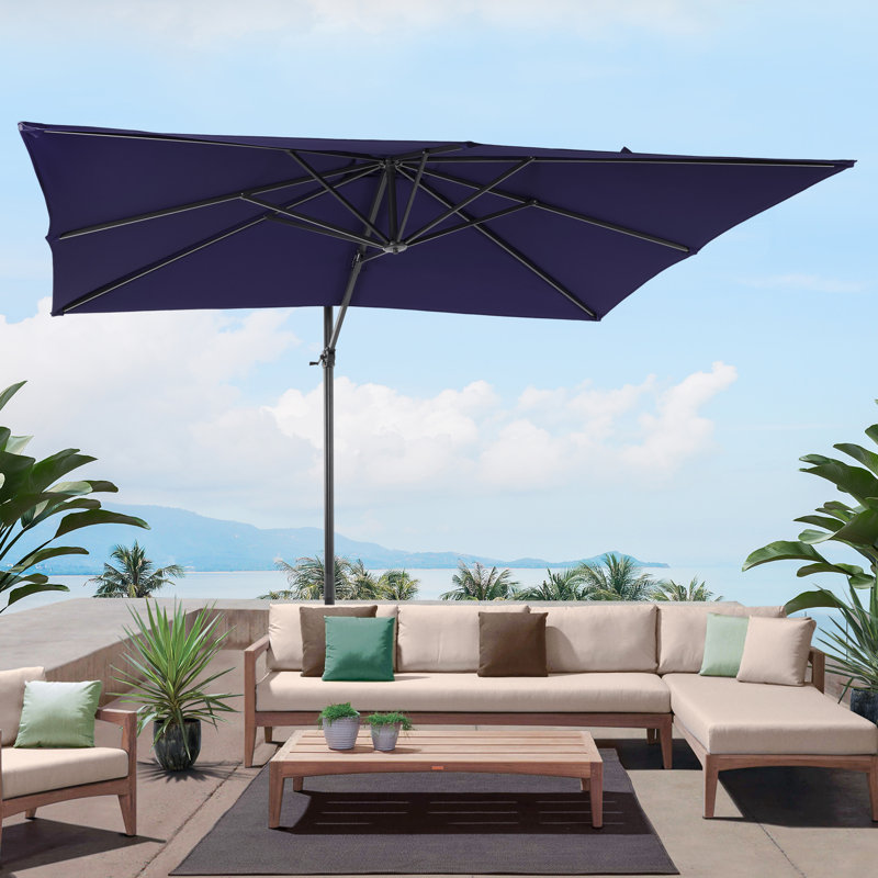 Parasol 96 po x 120 po Ruy, Tissu bleu marine