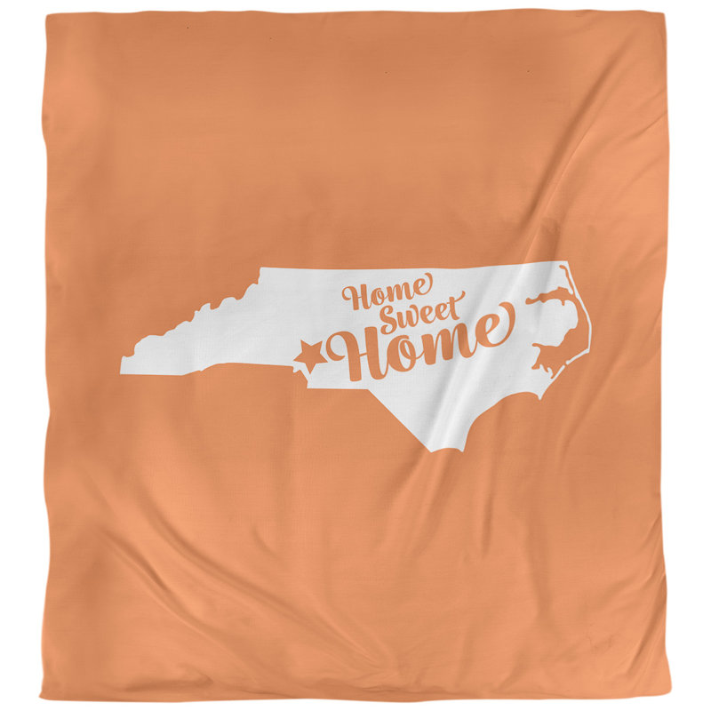 Housse de couette home charlotte charlotte, Housse de couette pour très grand lit, Orange, Microfibre