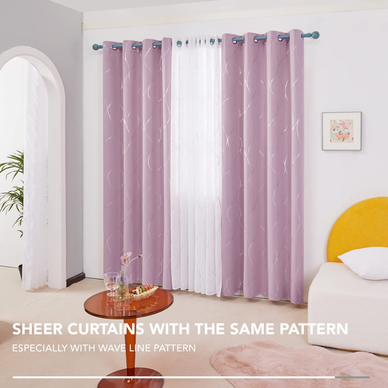 Coleston Blackout Curtain Pair, 55cm Width x 245cm Drop