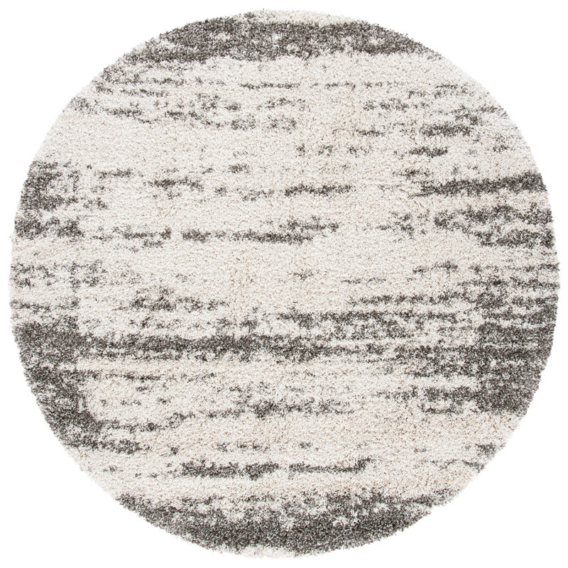 Tapis à poils longs Hudson, Rond 7 pi
