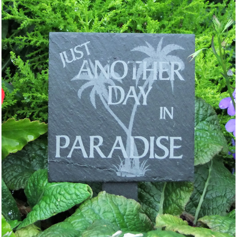 Timpson Stone Plants & Flowers Garden Sign