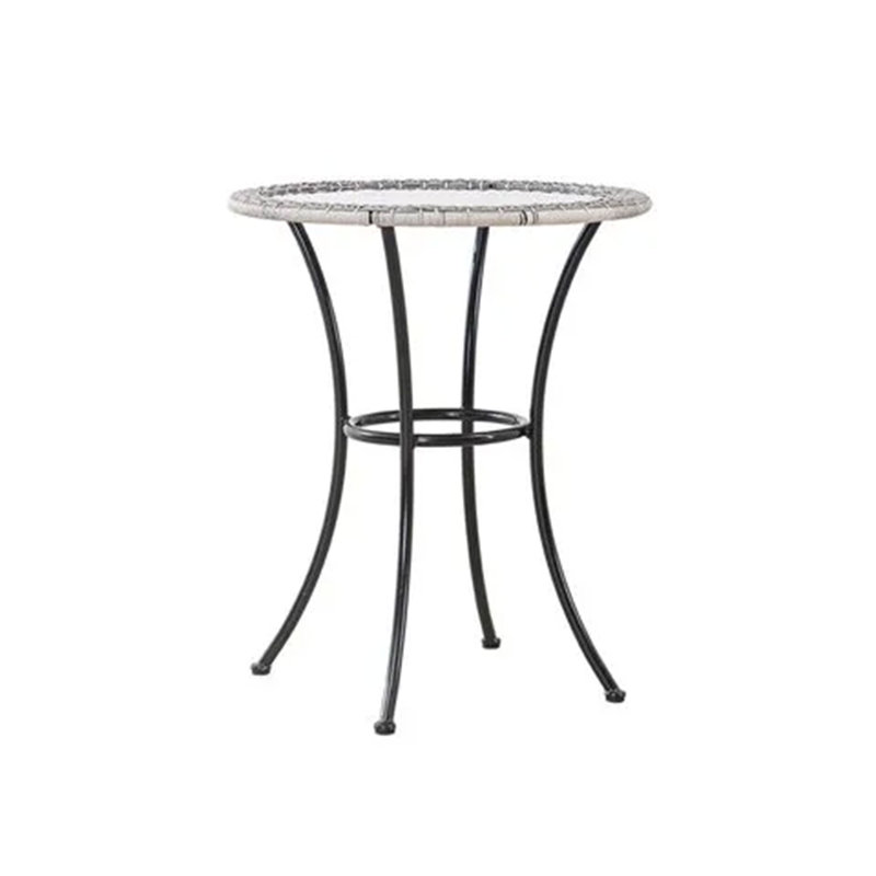 Hobscheid Round Metal Outdoor Bistro Table , 24'' in. W 24'' in. D