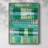 Teal Pattern I Framed Print - Solid Wood
