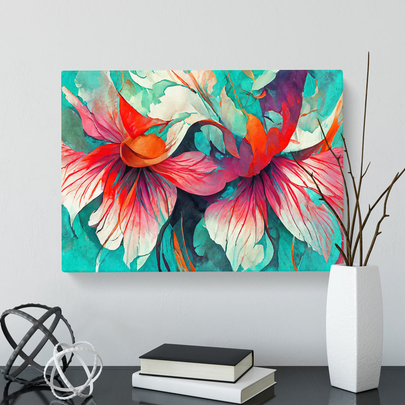 Floral Abstract Vol.5 - Wrapped Canvas, 50cm H x 76cm W x 3cm D