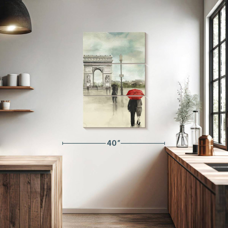 Rainy Day Lovers II, H 38 po x l 24 po