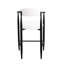 2 tabourets de bar de cuisine rembourrés pour la maison - Chaises modernes à structure en métal pour pub / salle à manger de 2 salles à manger / pub High Island