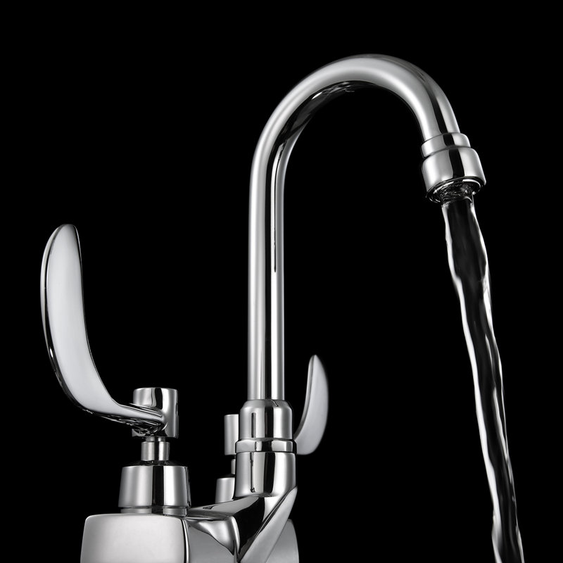 Commander Centerset Bathroom Faucet, With 3 3/4" gooseneck without drain assembly