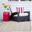 Tapis taupe/zone blanche Bratton