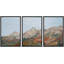 «Mountain Vibrant Earth Tones Illustration Modern Art Decor Chic Living Room Office» 3 pièces-100780924-100780925