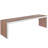 Modern Walnut Wood Bench with Stainless Steel Base – Entryway, Bedroom, or Living Room Seating-1159684651