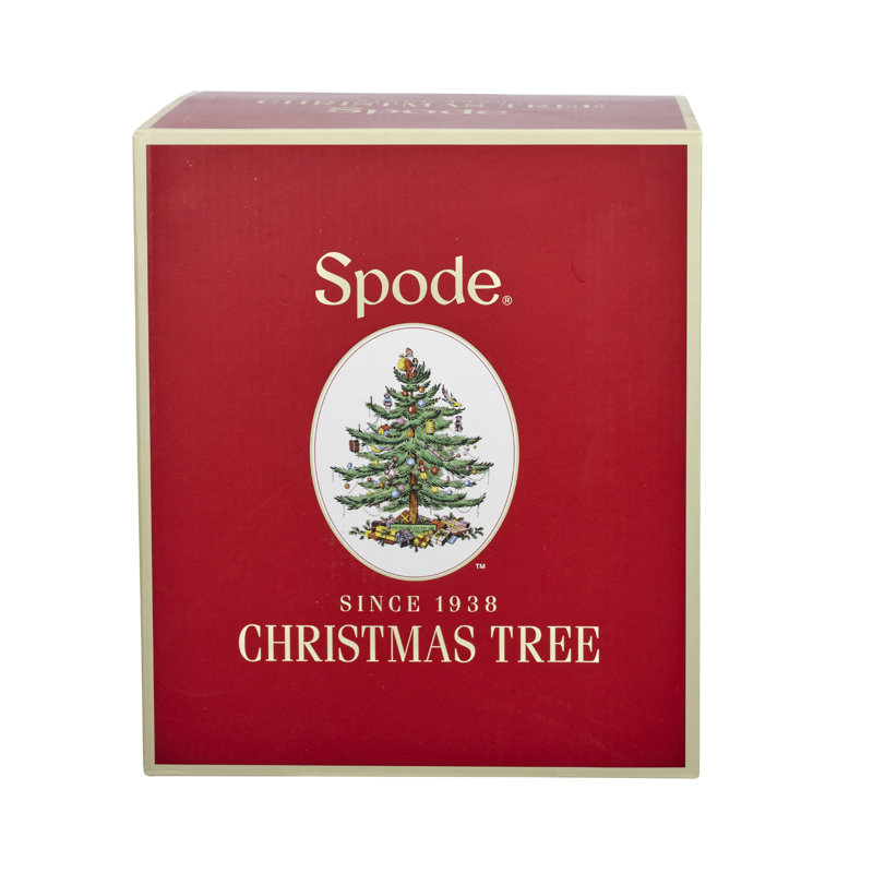 Spode Christmas Tree Glass Pitcher 6 Pt/9"