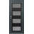 C2 Panel Black Steel Anthracite/Anthracite Prehung Front Entry Door-119484885-119484884