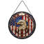 Aigle à tête blanche bouclier vitrail panneaux Suncatcher pour décoration de fenêtre-133227407