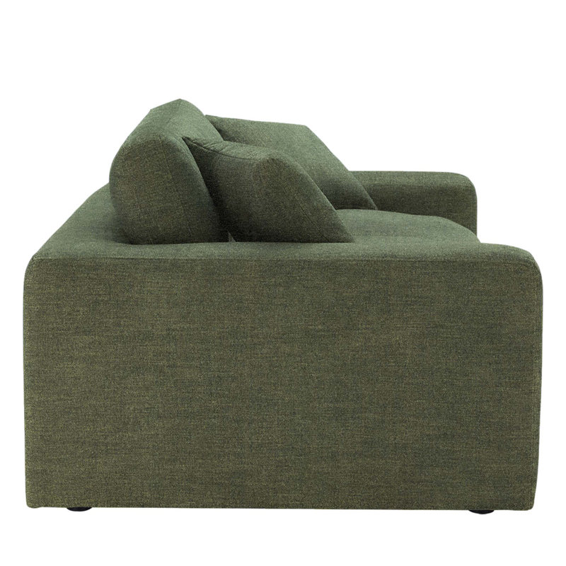 Asher Upholstered 82'' Sofa, Mellow Forest Chenille