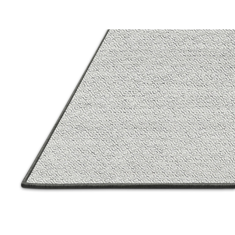 Tapis gris contemporain Hussain, Rectangle 2 pi x 5 pi
