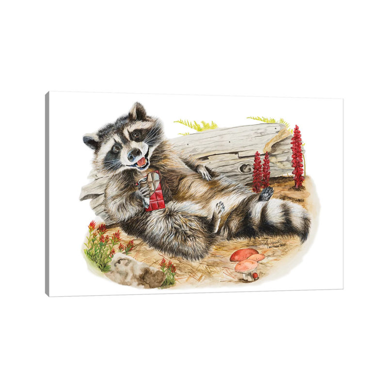Chocolate Bandit by Holly Simental - Wrapped Canvas Print, 101.6 cm H x 66.04 cm W x 1.91 cm D