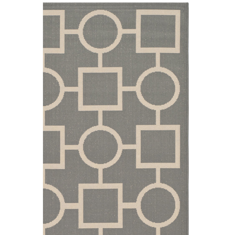 Arneshia Geometric Gray/Beige Area Rug