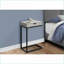 Table basse en forme de C peu encombrante - Stratifié gris & amp; Métal noir avec tiroir de rangement pour le salon / la chambre à coucher-1790051755-1790051745