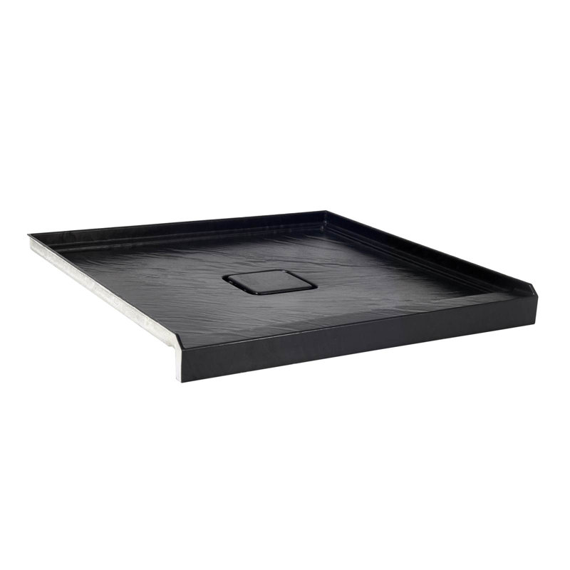 36" W X 36" D Arcylic & Arma Stone Shower Base, Textured No-Slip Design, With Matched Drain Cover (Drain Assembly Not Included)