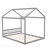 Wooden House Bed With Headboard-801188085