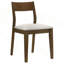 Ensemble de salle à manger rectangulaire 7 pièces Rustic, table de salle à manger rectangulaire en bois avec 6 chaises d'appoint rembourrées-1994373724-1994373725