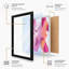 Pink Gestures Abstract - Framed Print-431816786-431816787