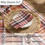  Ensemble de 4 serviettes de table Russett-1732198485