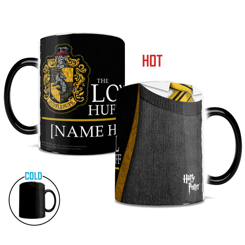 Harry Potter Hufflepuff Robe Personalized Heat Sensitive Coffee Mug, Yes
