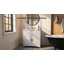 Meuble-lavabo moderne de 30 po avec lavabo en céramique, meuble-lavabo encastré cannelé, 2 portes et 1 tiroir, meuble de rangement autoportant avec tablette en U réglable, installation facile-81456133